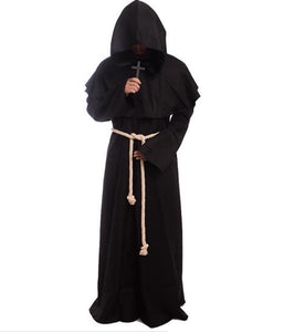 Cloak Hooded Medieval  Monk Robe- five colors to choose