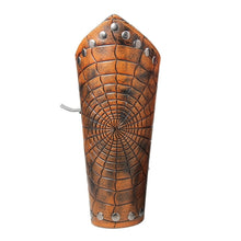 Load image into Gallery viewer, 1 pc or pair - Faux Leather Arm Guard - Spider Web design - 2 colors to choose